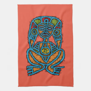 Atabey Goddess Indigenous Taino Symbol  Geschirrtuch