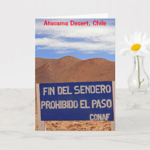 Atacama-Geoglyphen, Chile-Karte Karte