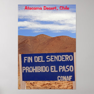 Atacama Geoglyphen, Chile Poster