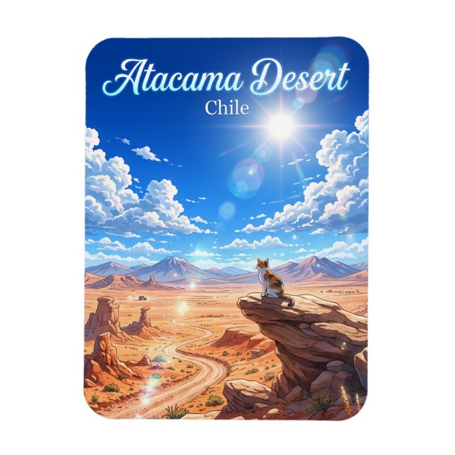 Atacama-Wüste Chile Magnet (Vertikal)