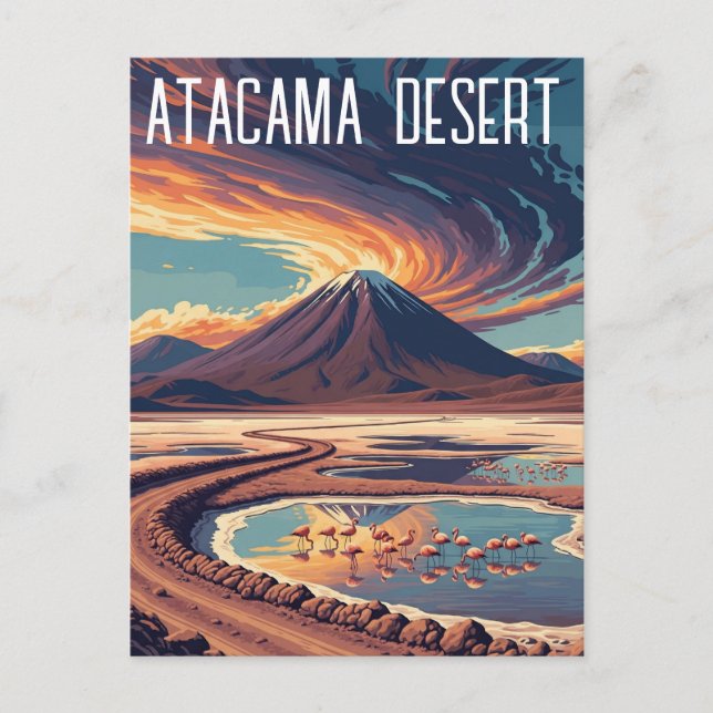 Atacama-Wüste-Chile Postkarte (Vorderseite)