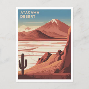 Atacama Wüste Chile Vintag Postkarte