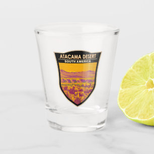Atacama Wüste Sunset Südamerika Reisen Vintag Schnapsglas