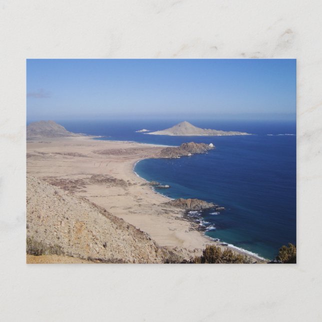 Atacama-Wüste und Pazifischer Ozean, Chile Postkarte (Vorderseite)