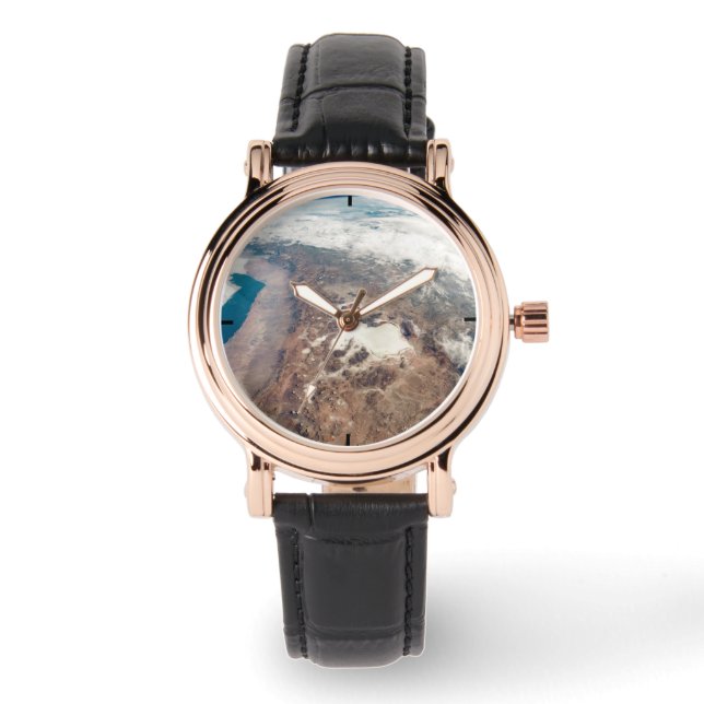 Atacama Wüste und Salzfladen in den Anden Armbanduhr (Vorderseite)