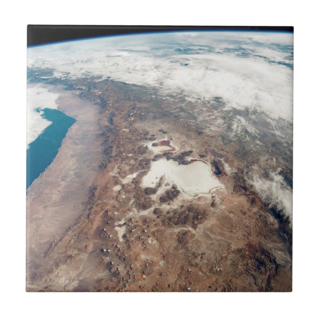 Atacama Wüste und Salzfladen in den Anden Fliese (Vorderseite)