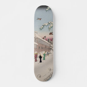 Atagoshita Yabu Lane Snow Scene Japanische Kunst Skateboard