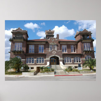 Atascosa Landkreis Courthouse, Jourdandon, Texas Poster