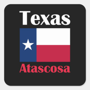Atascosa TX Quadratischer Aufkleber