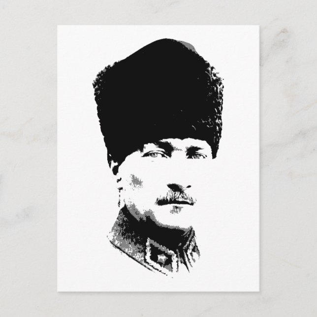 Ataturk Postkarte (Vorderseite)