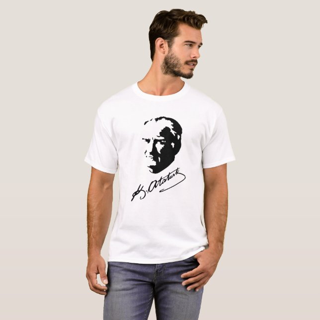 Ataturk T - Shirt mit Zeichen (Vorne ganz)