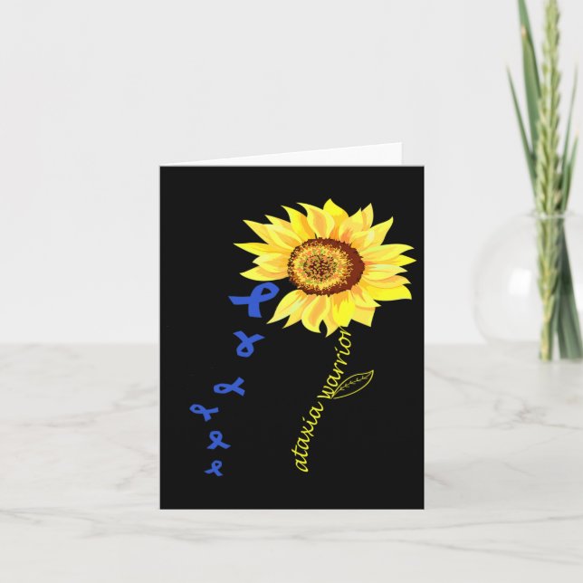 Ataxia Krieger Spaß Design Ataxia Bewusstsein. Karte (Vorderseite)