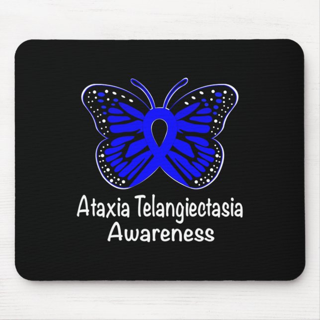 Ataxia Telangiectasia Awareness Warrior Support Bl Mousepad (Vorne)