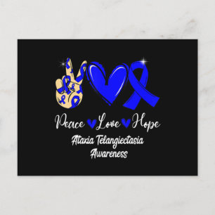 Ataxia Telangiectasia Bewusstsein Frieden Liebe Ho Postkarte