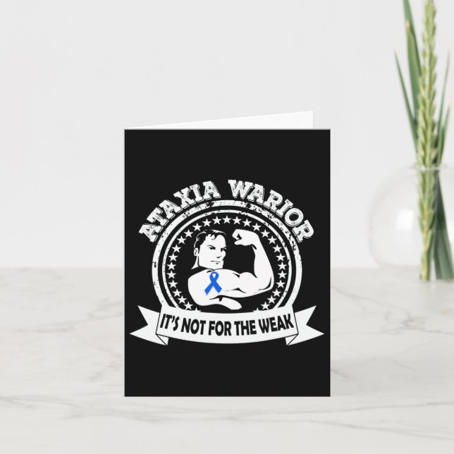 Ataxia Warrior Awareness Geschenk Karte (Vorderseite)