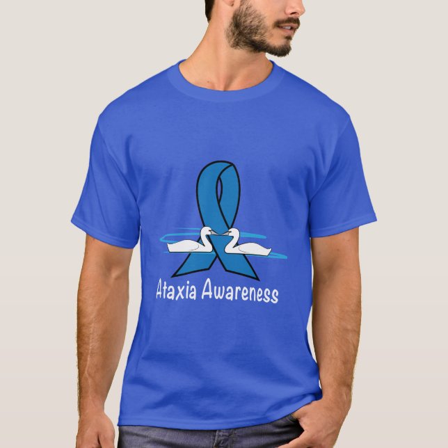 Ataxie mit Schwänen der Hoffnung T-Shirt (Vorderseite)