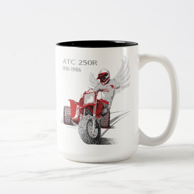 ATC 250R 1981 - 1986 ZWEIFARBIGE TASSE (Rechts)