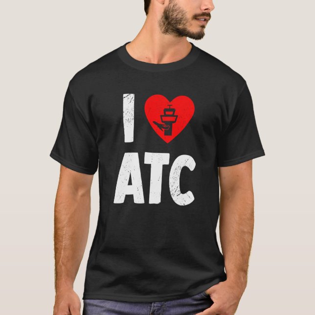 ATC Liebe Flugverkehrsleiter Life Radar Techni T-Shirt (Vorderseite)
