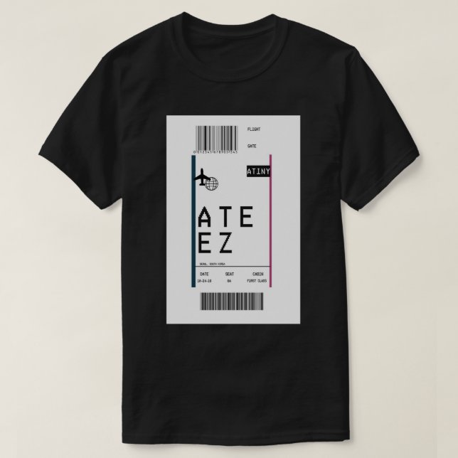 ATEEZ Boarding Pass Samsung Galaxy Soft Case T-Shirt (Design vorne)