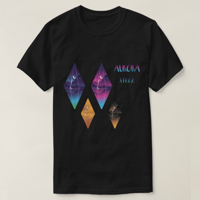 ATEEZ kpop Aurora & Pirate King inspirierte Aufkle T-Shirt (Design vorne)