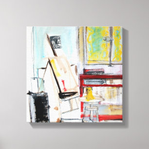 Atelier de l'Apprenti Peintre 1982 Leinwand