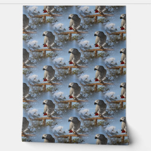 Atemberaubend-Afrikanischer Grauer Papagei Tapete