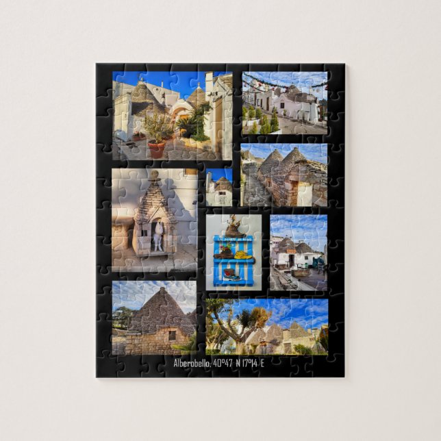 Atemberaubend Alberobello, Collage 110 Stück Puzzle (Vertikal)