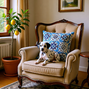 💙 Atemberaubend-Azulejos Kissen