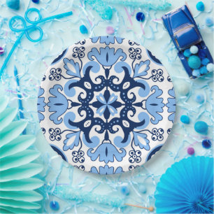 💙 Atemberaubend-Azulejos Pappteller