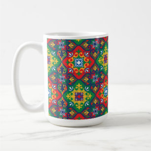 Atemberaubend 💚❤️💛 Azulejos-Platz Kaffeetasse