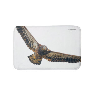 Atemberaubend Bald Adler macht einen Flyover Badematte