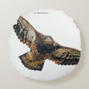 Atemberaubend Bald Adler macht einen Flyover Rundes Kissen
