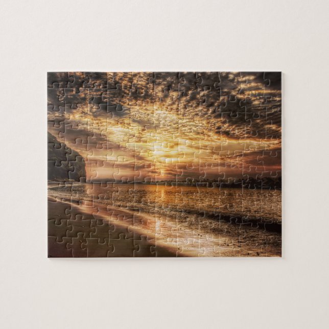 Atemberaubend Beach Sunrise Puzzle (Horizontal)