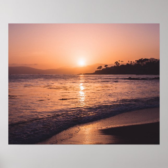 Atemberaubend Beach Sunset Poster (Vorne)