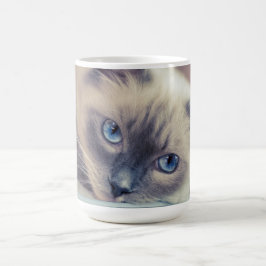 Atemberaubend Blue Mit Augen Ragdoll Kaffeetasse