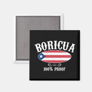 Atemberaubend Boricua Puerto Rico 100 % Magnet