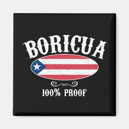 Atemberaubend Boricua Puerto Rico 100 % Magnet