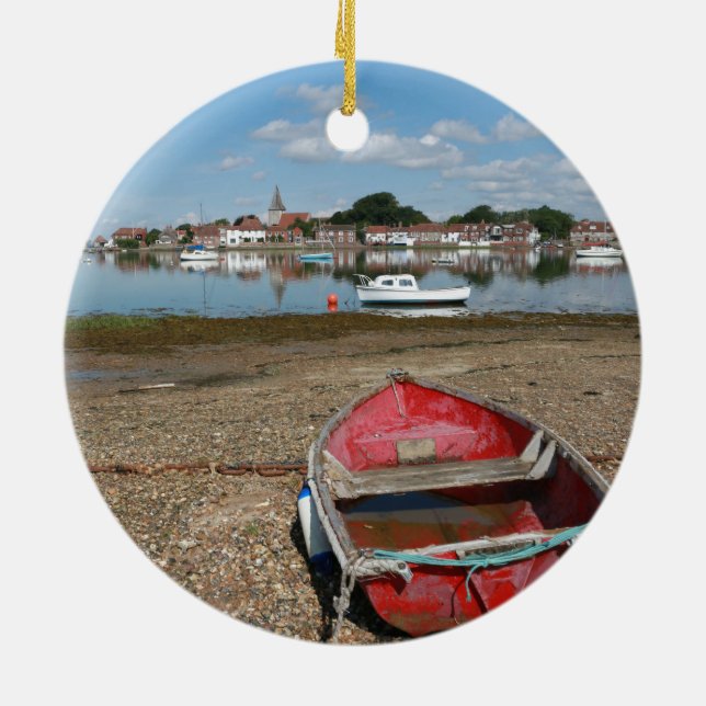 Atemberaubend Bosham Harbour England Keramik Ornament (Hinten)