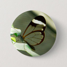 Atemberaubend-braun-glatter Schmetterling Button