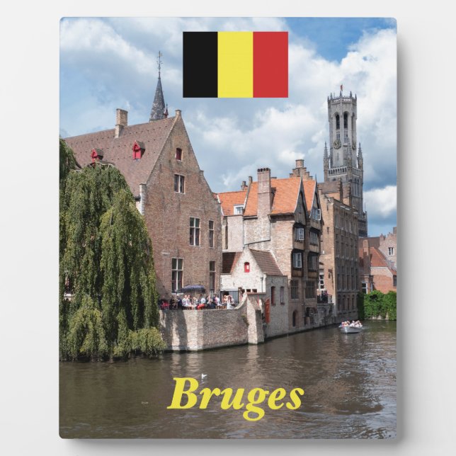 Atemberaubend! Brügge - Belgien Fotoplatte (Vorderseite)