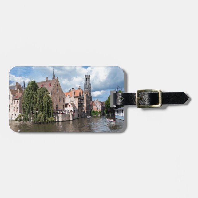 Atemberaubend! Brügge - Belgien Gepäckanhänger (Vorderseite horizontal)