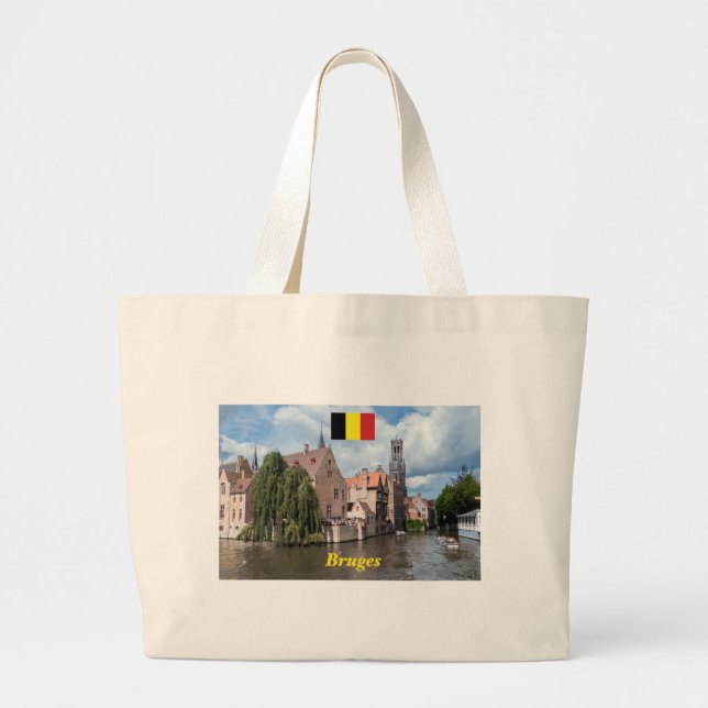 Atemberaubend! Brügge - Belgien Jumbo Stoffbeutel (Vorne)