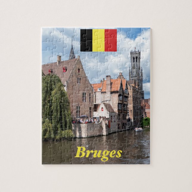 Atemberaubend! Brügge - Belgien Puzzle (Vertikal)