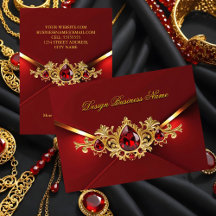 Atemberaubend Elegant Königlich Rot Gold Juwelen E