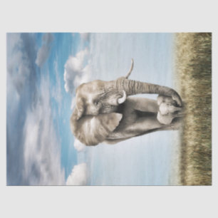 Atemberaubend Elephant Baby Calf Seidenpapier