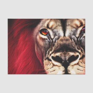Atemberaubend Fierce Wilderness Male Lion Seidenpapier