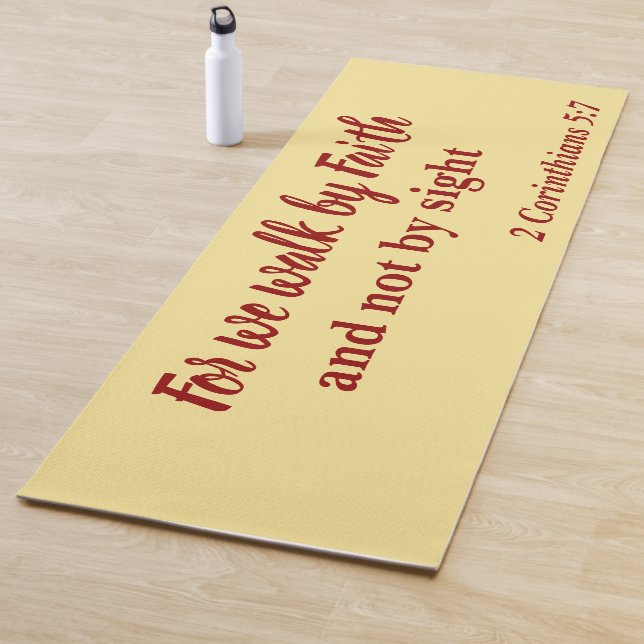 Atemberaubend für Wir gehen durch den Glauben, nic Yogamatte (Beispiel)