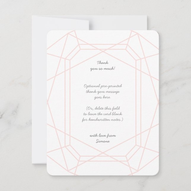 Atemberaubend Gem Personalisiert Dankeschön Karten (Vorderseite)