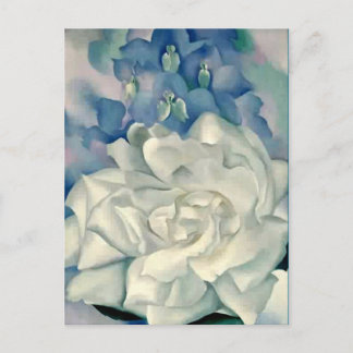 Atemberaubend Georgia O'Keeffe White Rose und Lark Postkarte