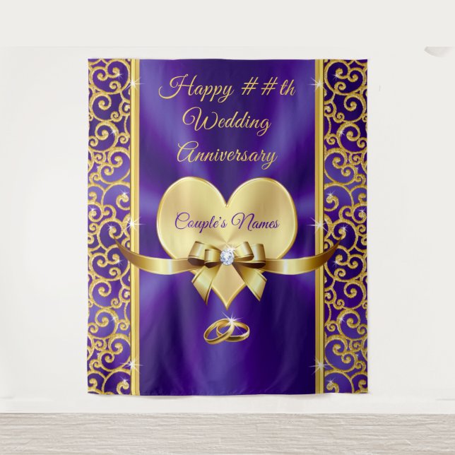 Atemberaubend, Happy Anniversary Background für JE Wandteppich (Vorderseite)